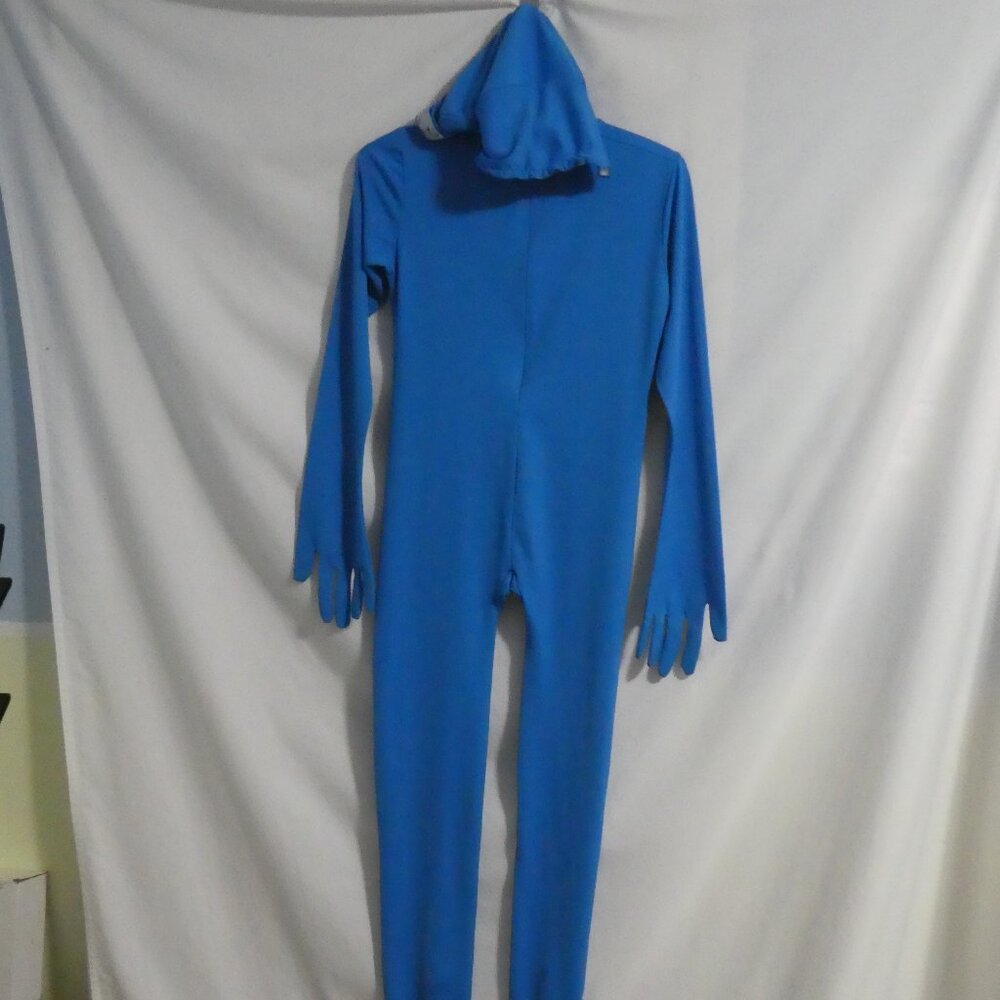 Blue Man Jumpsuit | large 12-14 years | Spandex Second Skin Full Bodysuit